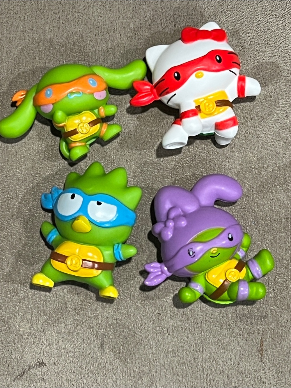 Hello Kitty TMNT McDonald’s figure lot of 4 my melody Cinnamoroll